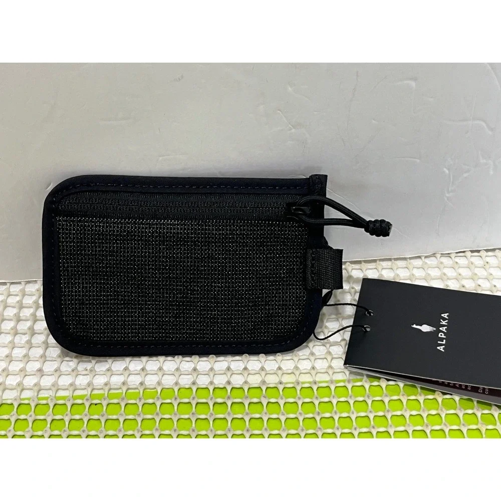 Alpaka Stash Pouch Black Axoflux 210D Recycled Fabric EDC Wallet AD010890118 NEW